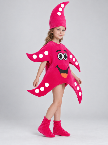 Bright pink carnival costume with tentacles