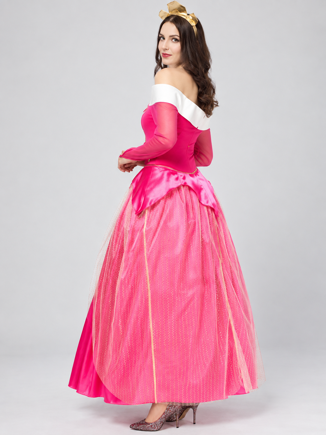 Bright pink costume dress for role-playing games