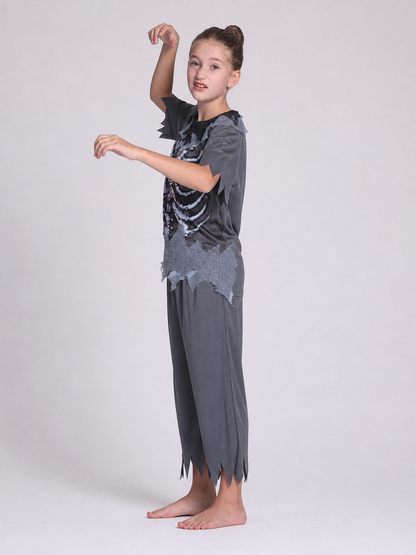 Halloween Skeleton Costume: Shirt and Pants