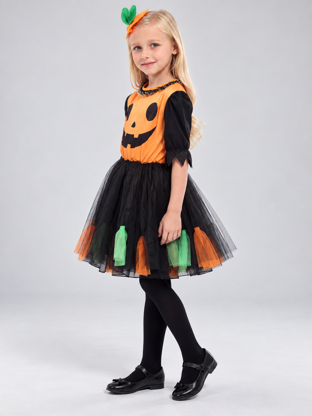 Kids' Pumpkin Carnival Costume with Headband