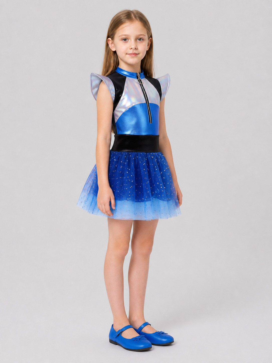 Children’s “Alien Robot” Costume — Top and Skirt side view