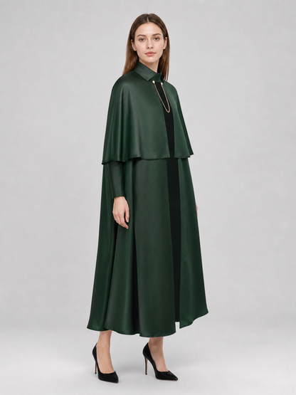 Green Gothic Cloak Cape for Cosplay