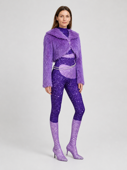 Gazelle (Shakira) Cosplay Costume: Jumpsuit, Jacket, Chain side view