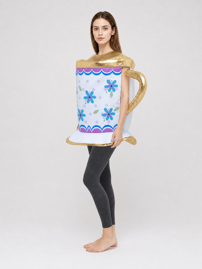 Teacup Carnival Costume with Floral Pattern