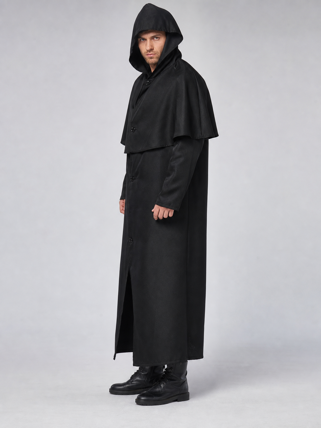 Halloween Hooded Robe Cloak with Cape