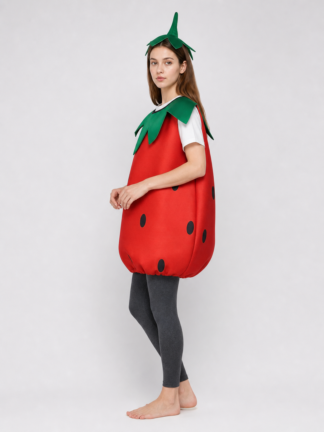 Adult Strawberry Costume with Mask