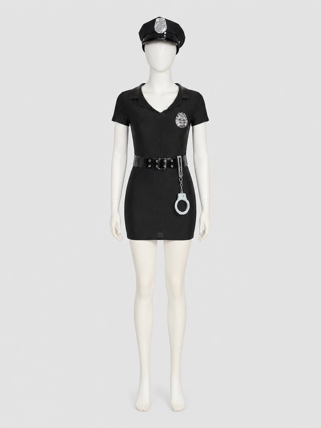 Police Officer Costume Dress S-3XL for Halloween side view