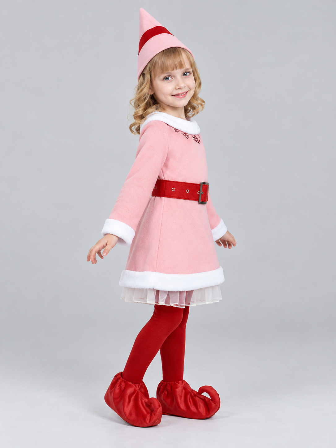 Children’s Carnival Dress Costume with Belt side view