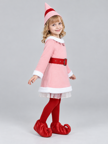Children’s Carnival Dress Costume with Belt side view