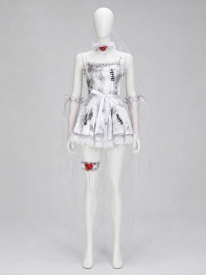Gothic Lace Halloween Costume Dress