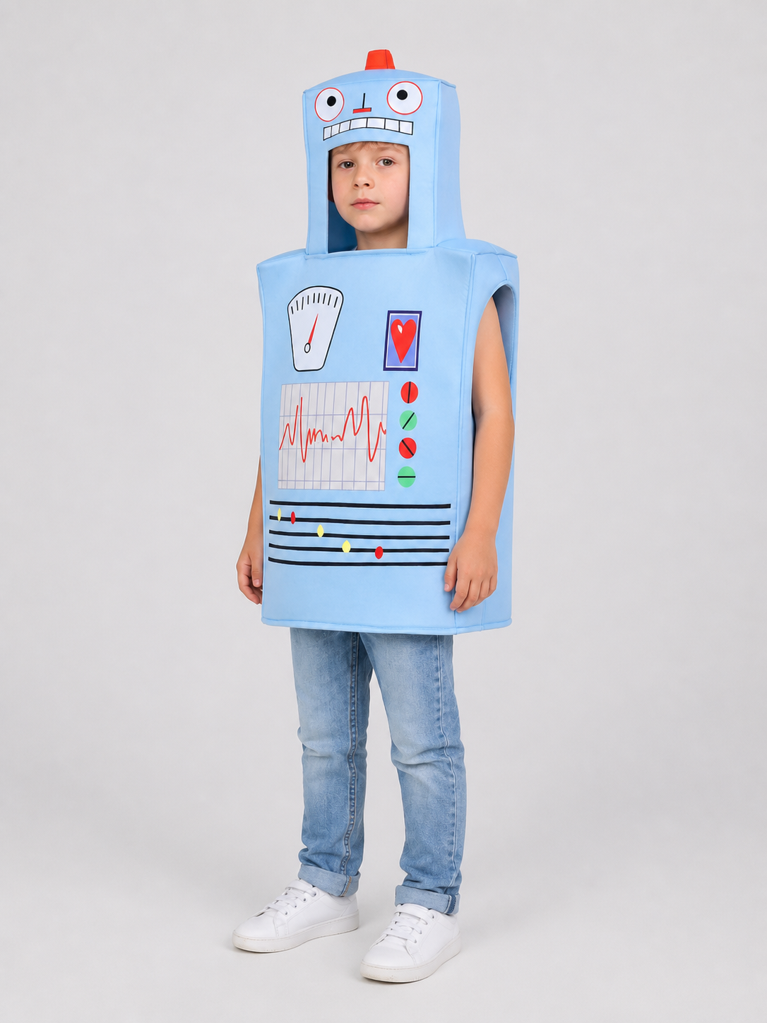 Robot Costume, One-Piece Jumpsuit side view