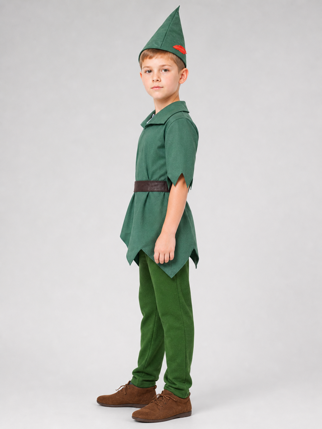 Peter Pan Cosplay Costume with Hat and Belt
