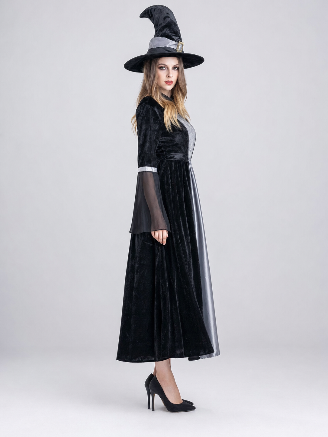 Witch Costume with Dress and Hat