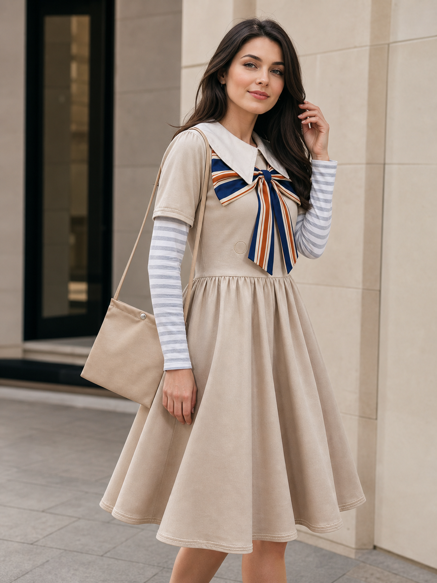 M3GAN-Style Children's Dress for Cosplay and Halloween