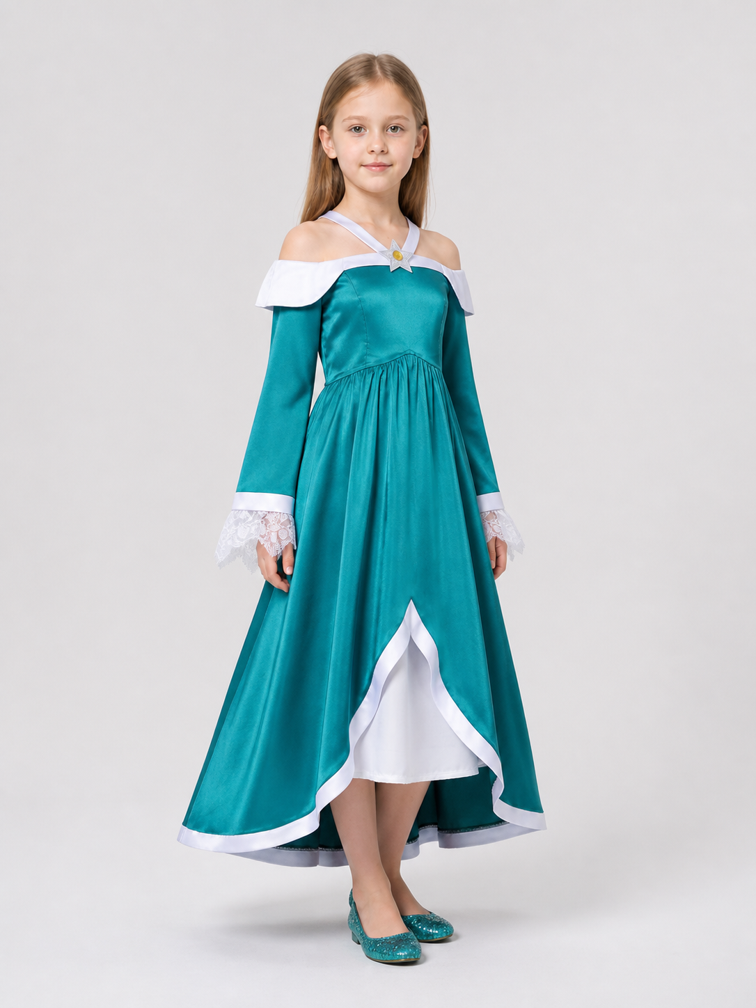Rosalina Cosplay Dress, Long, Off-the-Shoulder side view