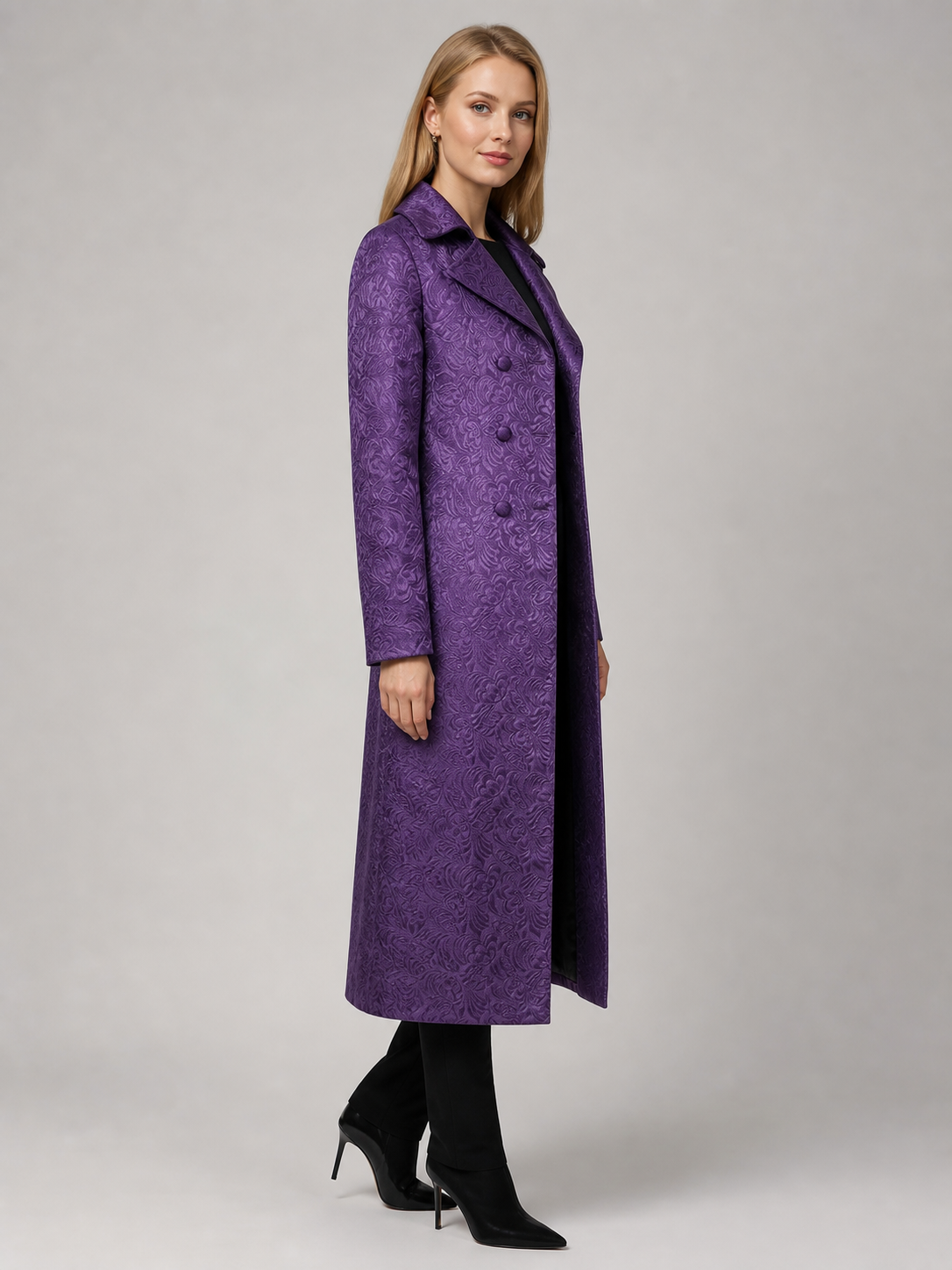 Joker Costume: Long Purple Coat