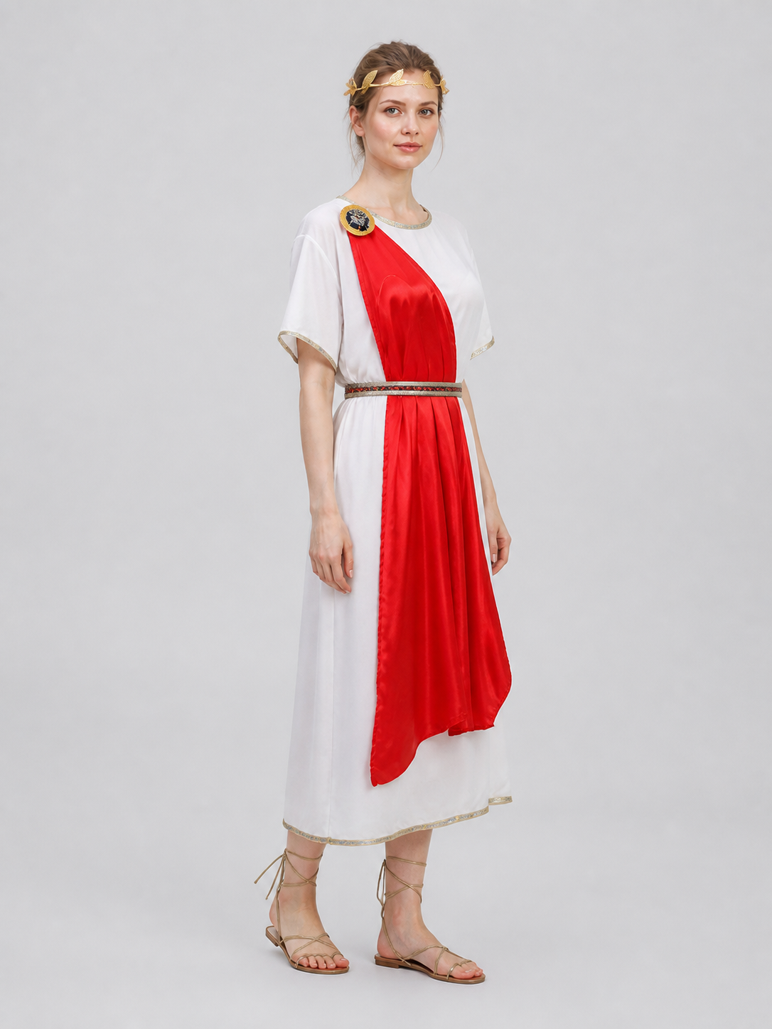 Historical Ancient Roman Costume for Cosplay side view