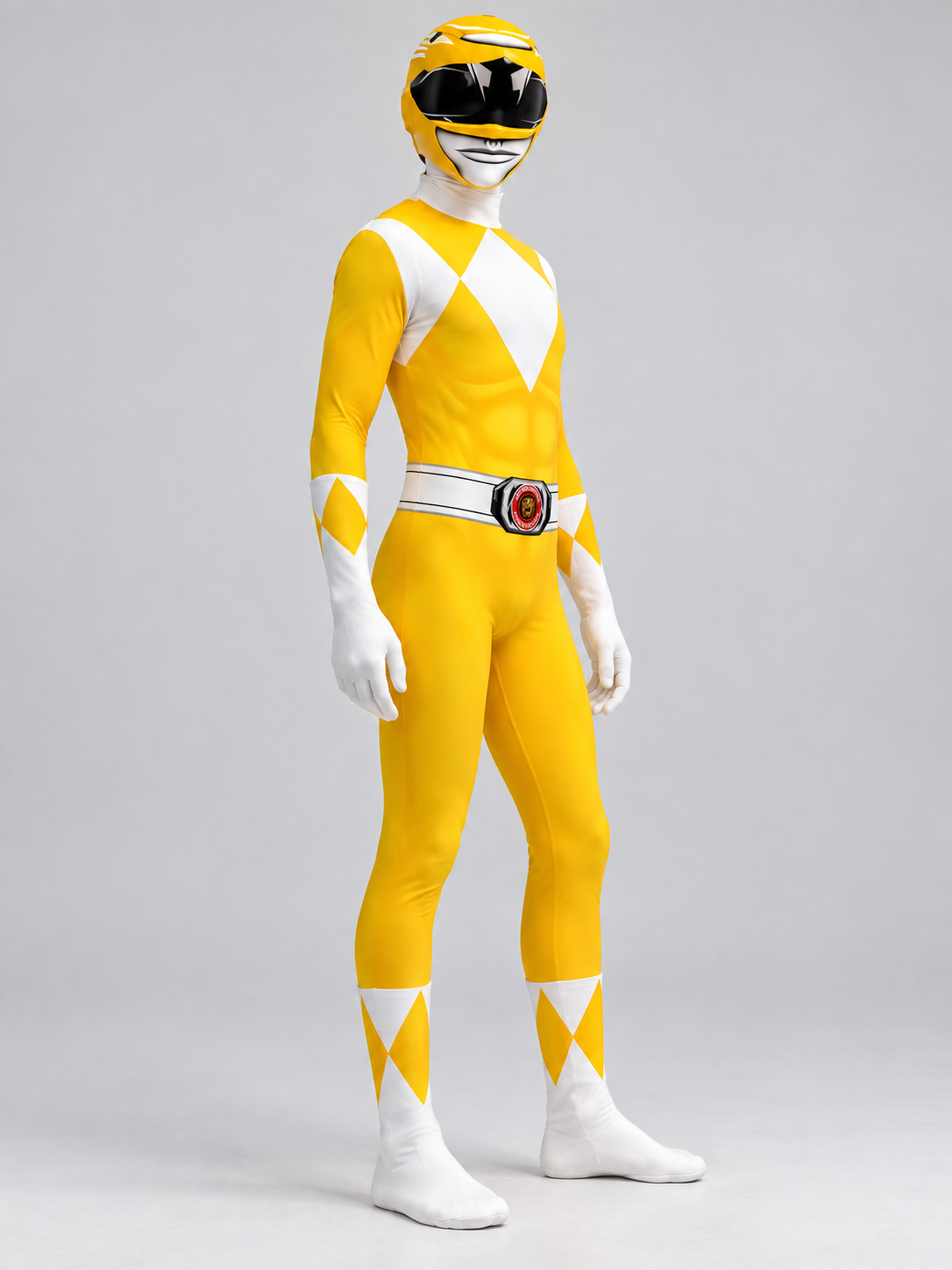 Yellow Superhero Costume for Kids and Adults