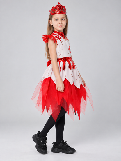 Vampire Costume with Dress and Crown