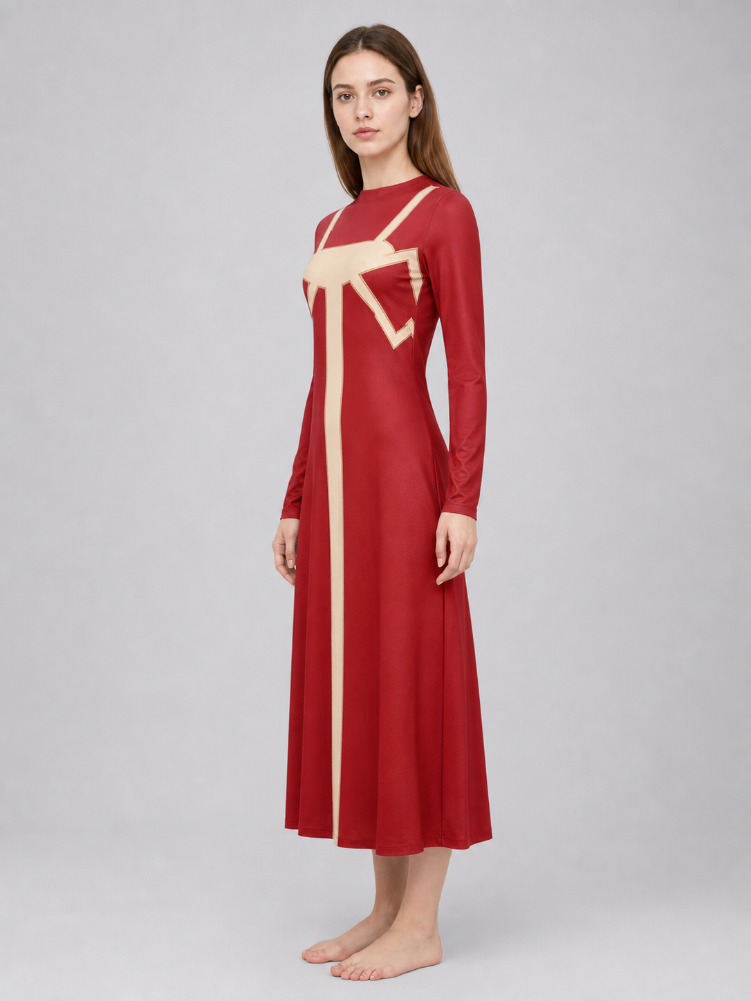 Madame Web Cosplay Costume: Red Dress