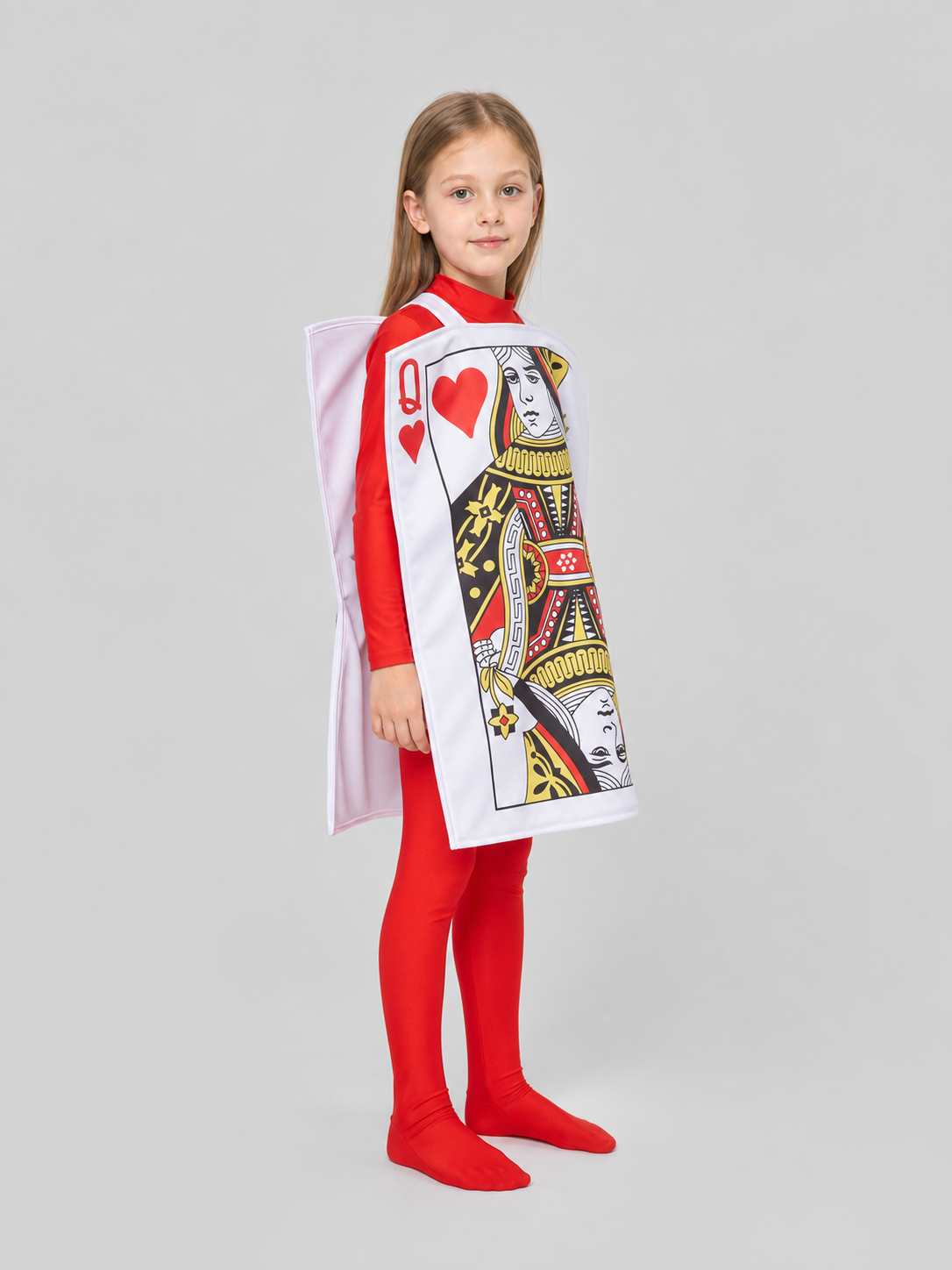 Red Q Playing Card Cape for Parties
