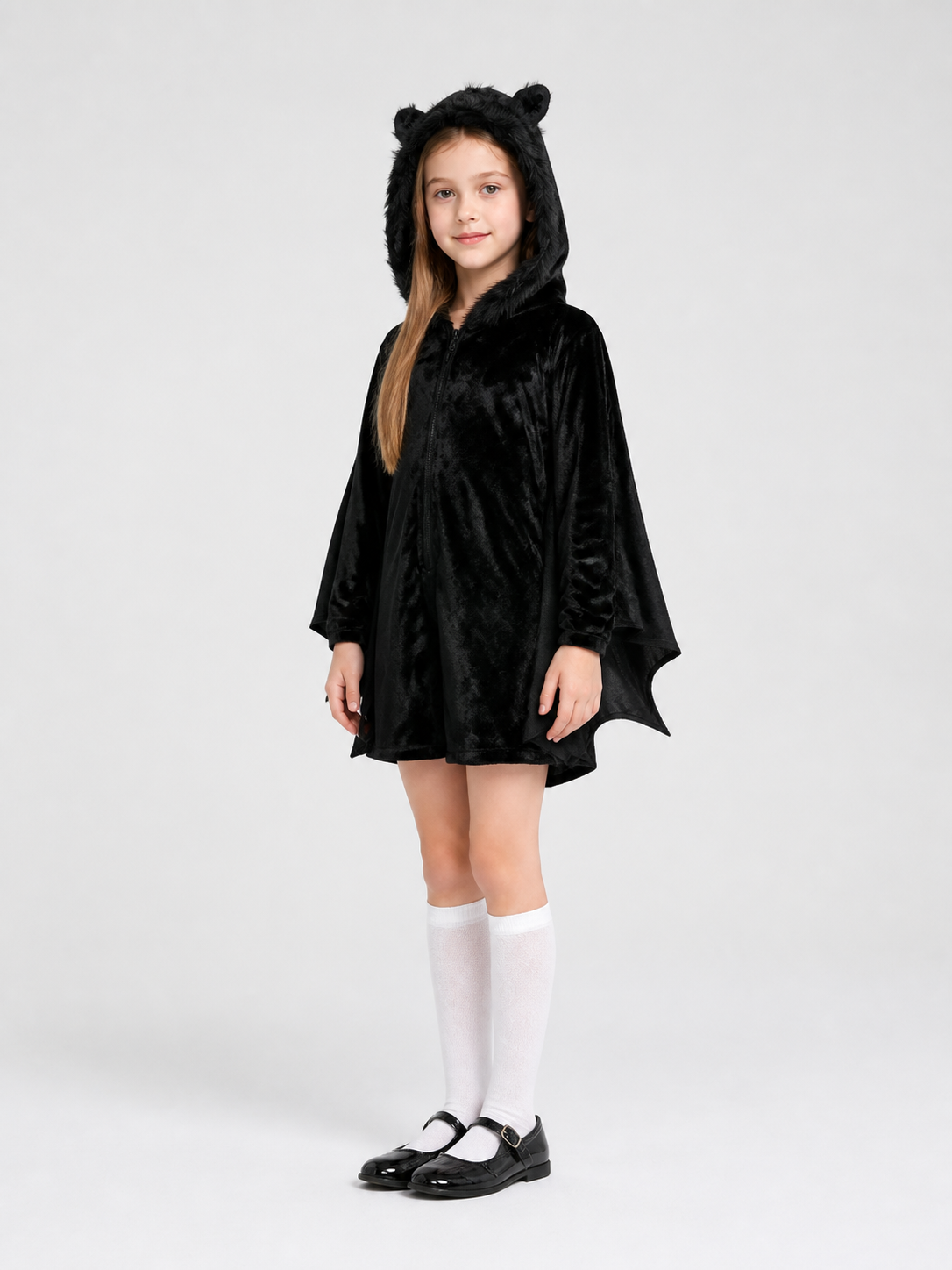 Bat Costume Jumpsuit with Hood for Cosplay side view