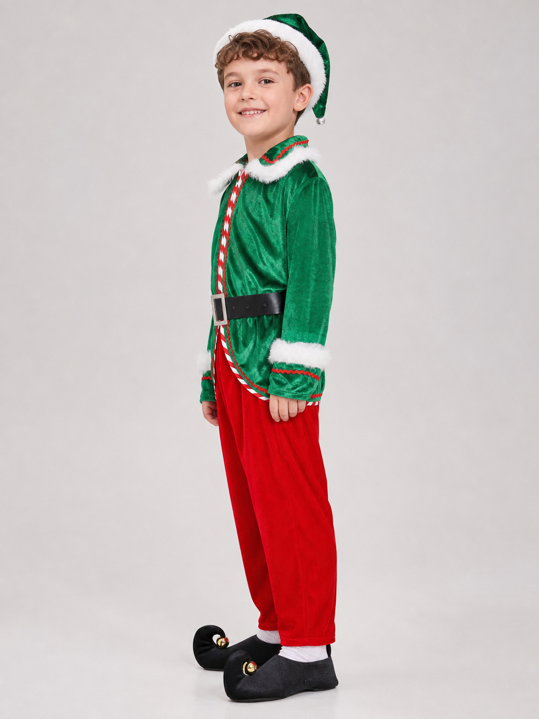 Christmas Character Costume with Hat and Belt