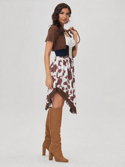 Western-Style Fringe Stage Costume