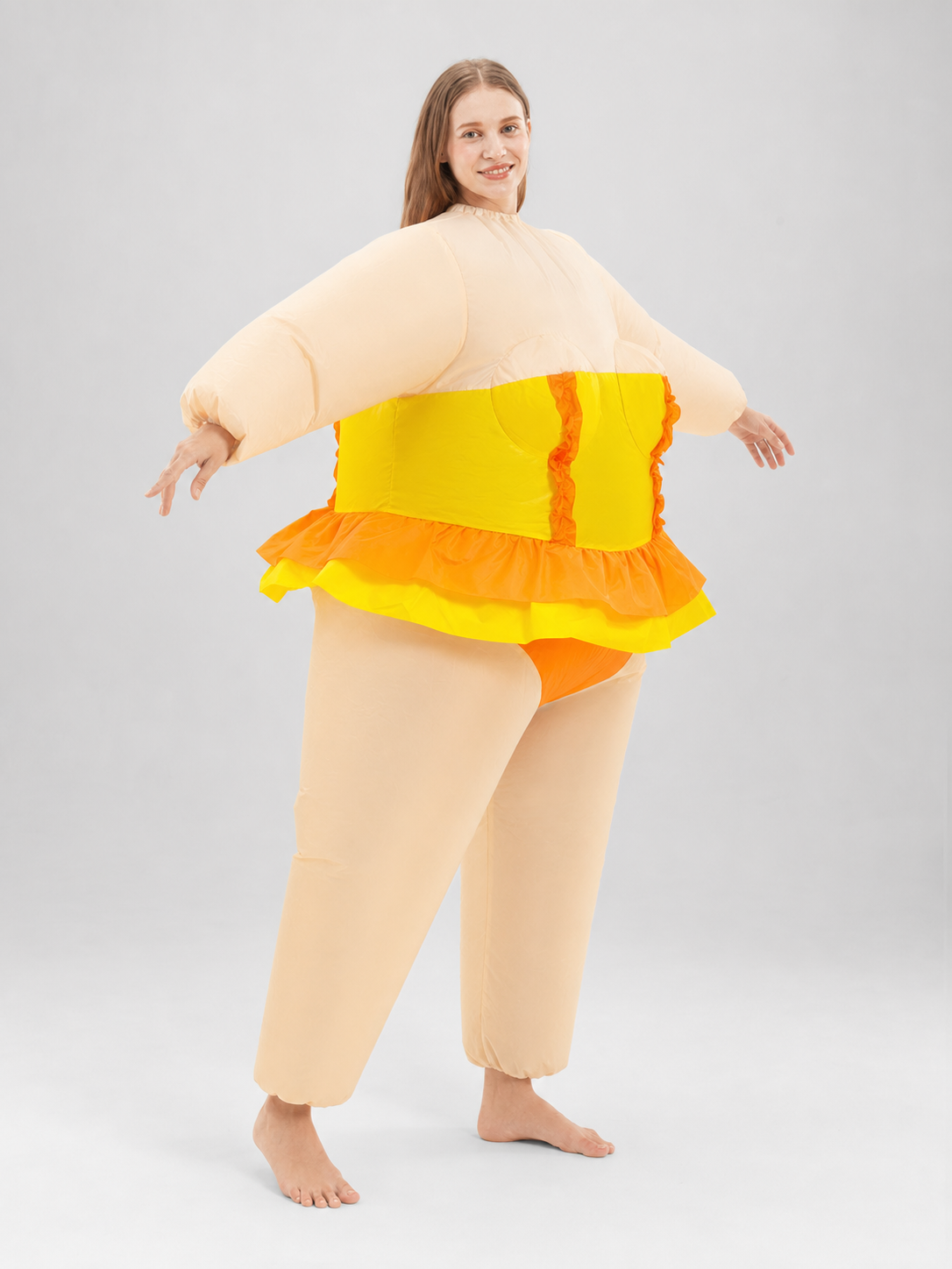 Yellow-Orange Inflatable Party Costume