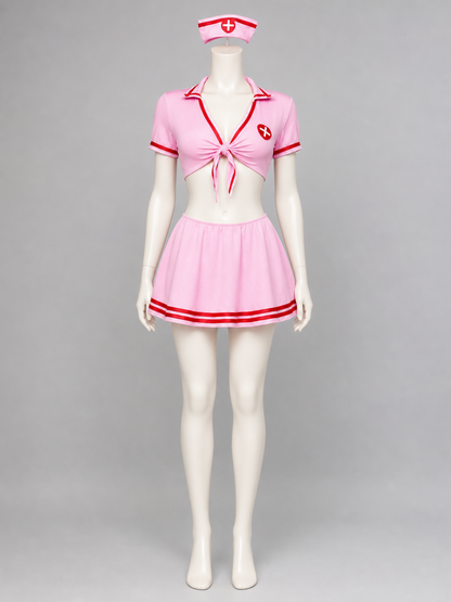 Cosplay Costume, Pink Set with Cap