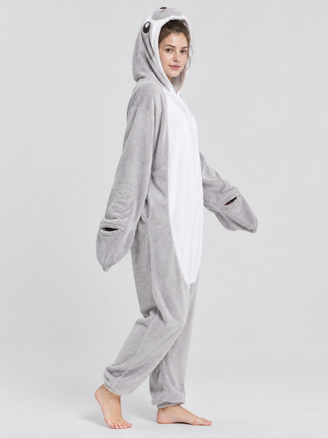Sea Lion Hooded Kigurumi Pajama with Face Detail
