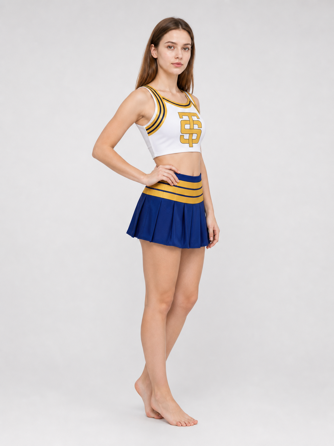 Taylor Swift Cheerleader Cosplay Costume with Bow