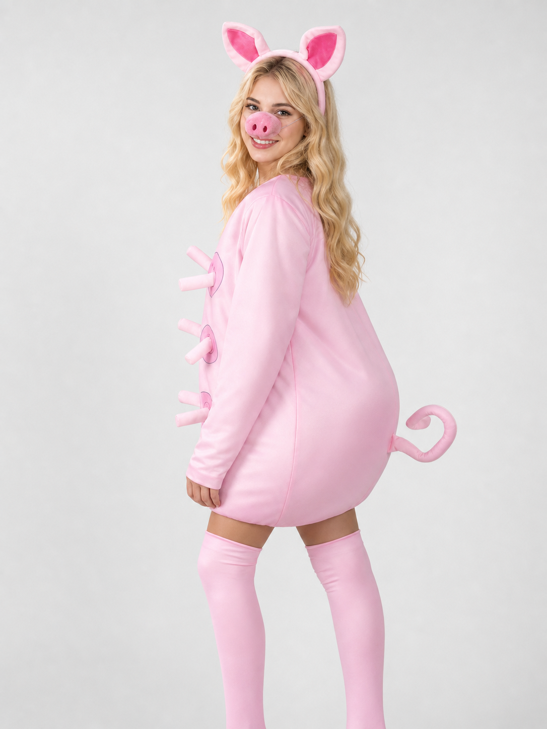 Adult Pink Pig Costume