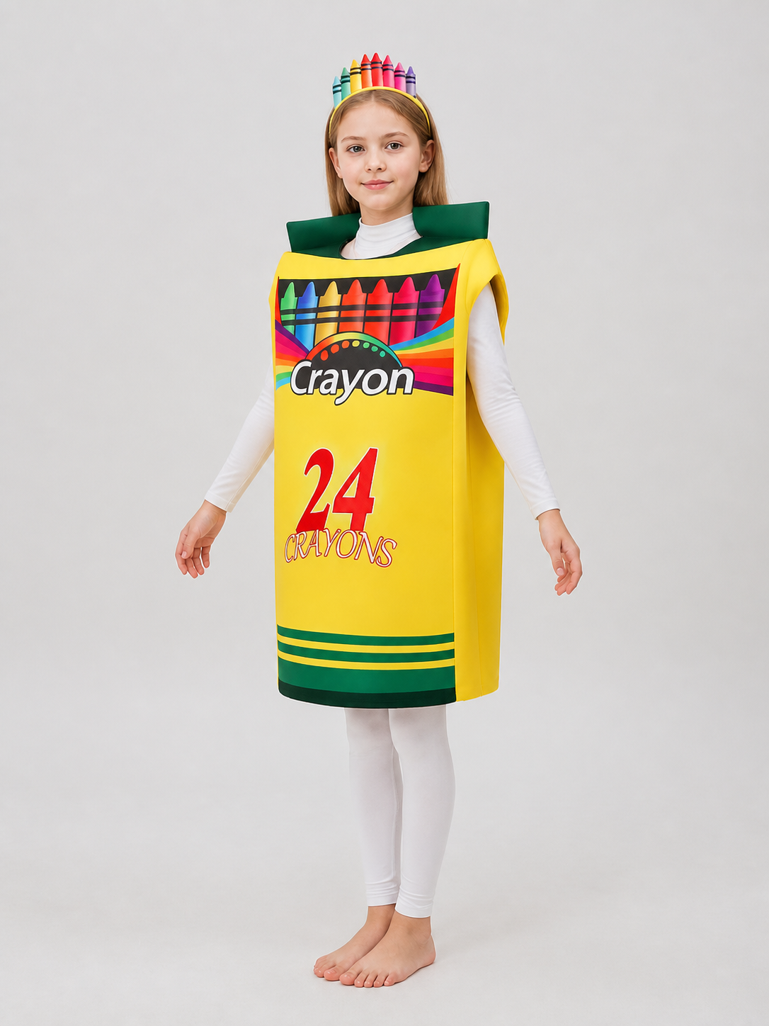 Colorful Crayon Cosplay Costume with Headband