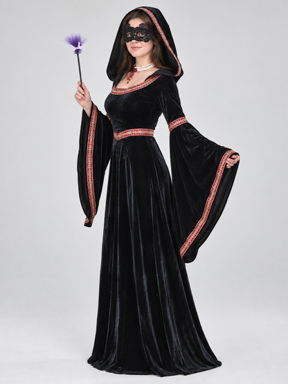 Witch and Vampire Style Hooded Costume