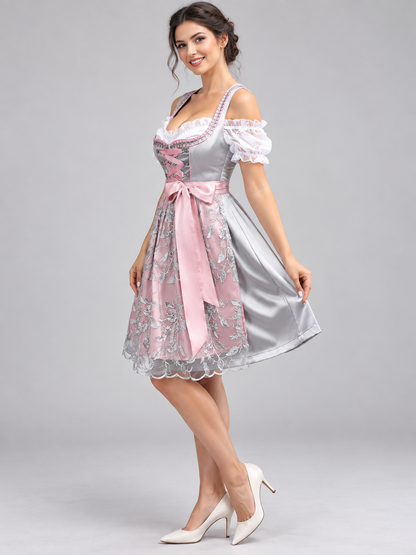 Tracht-Style Costume for Beer Festival with Corset