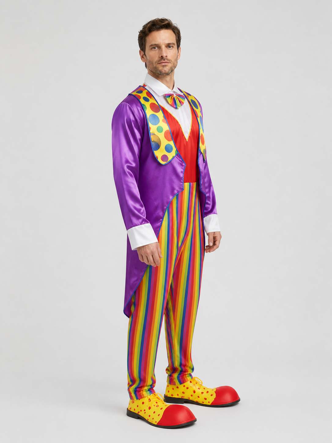 Clown Costume for the Stage, Carnival, and Halloween side view