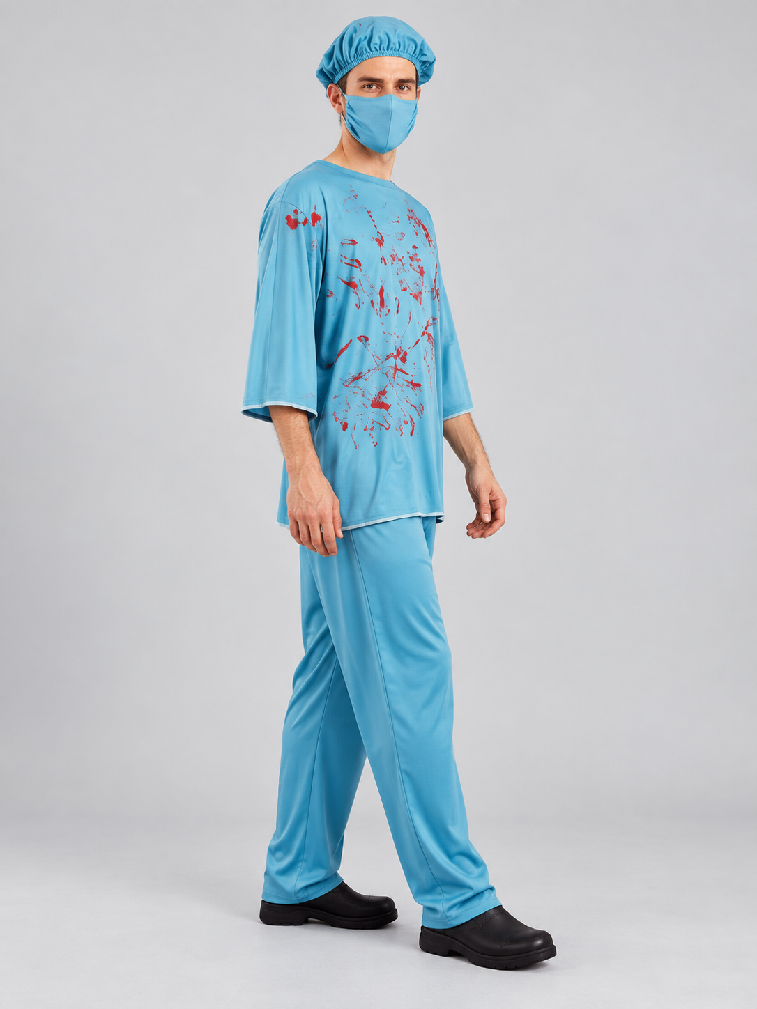 Bloody Doctor Costume with Blue Mask