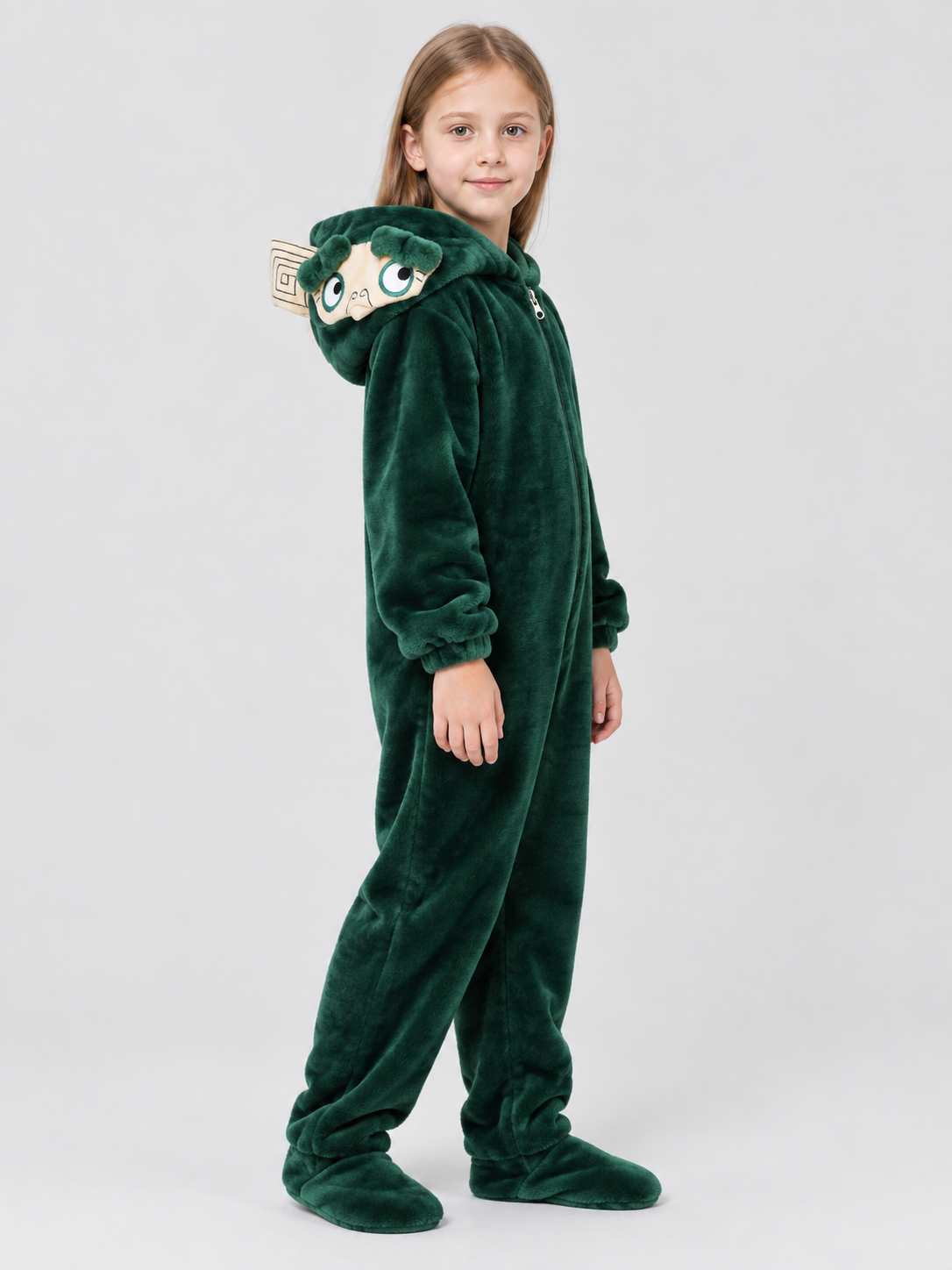 Kids' Hooded Dragon Pajama Bodysuit