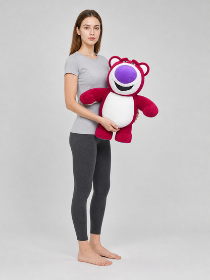 Large Plush Bear Figure for Decor and Photos