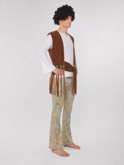 Fringe Stage Costume with Wide-Leg Pants