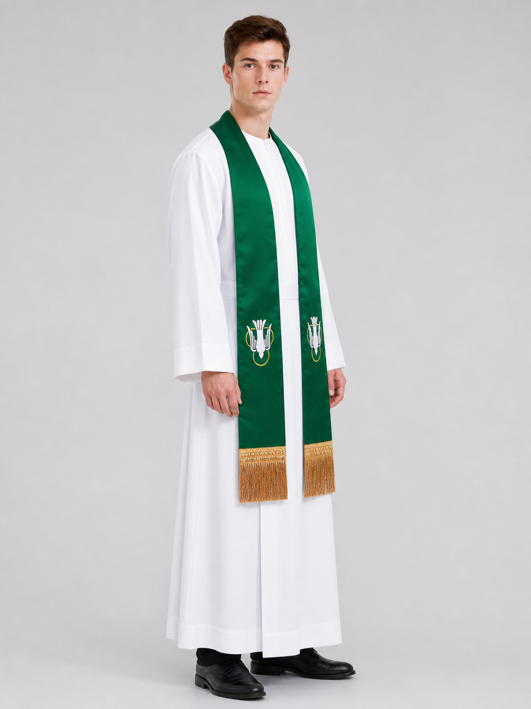 Ceremonial Epitrachelions in Green and Purple