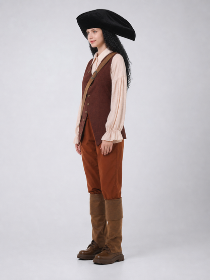 Pirate Costume with Vest and Hat