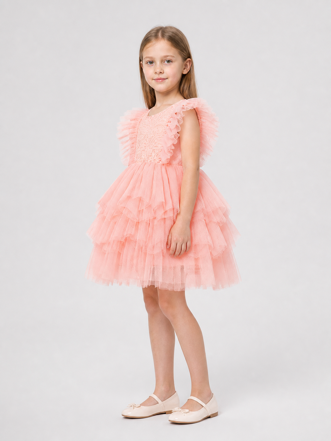 Lace and Tulle Princess Dress for a Birthday