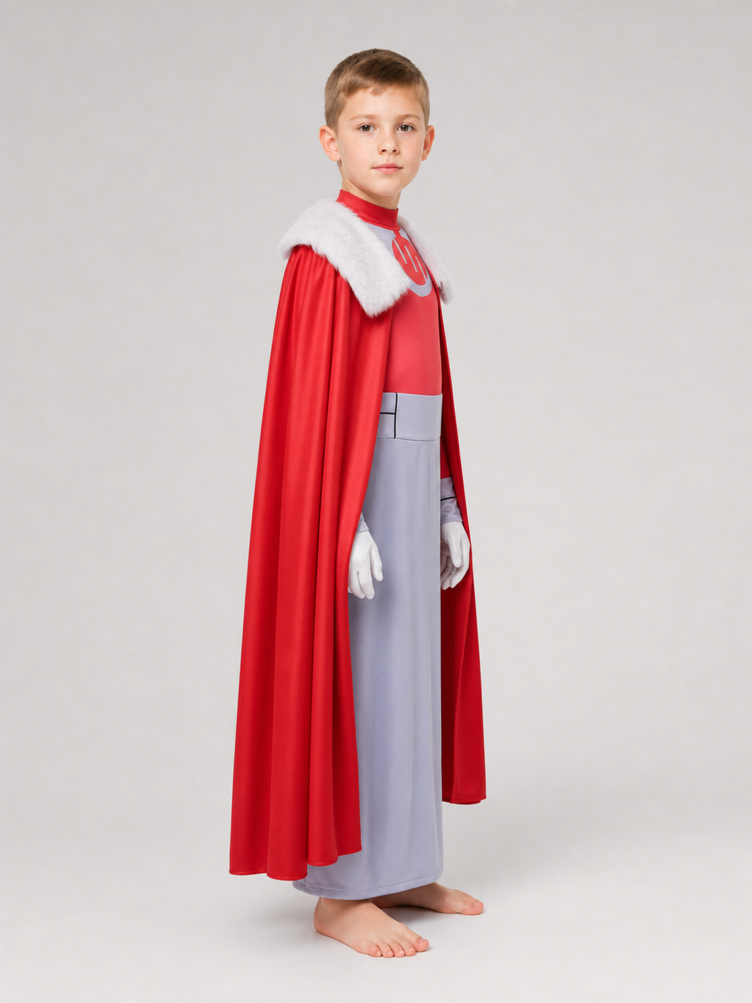 Thragg Cosplay Costume with Cape and High Collar