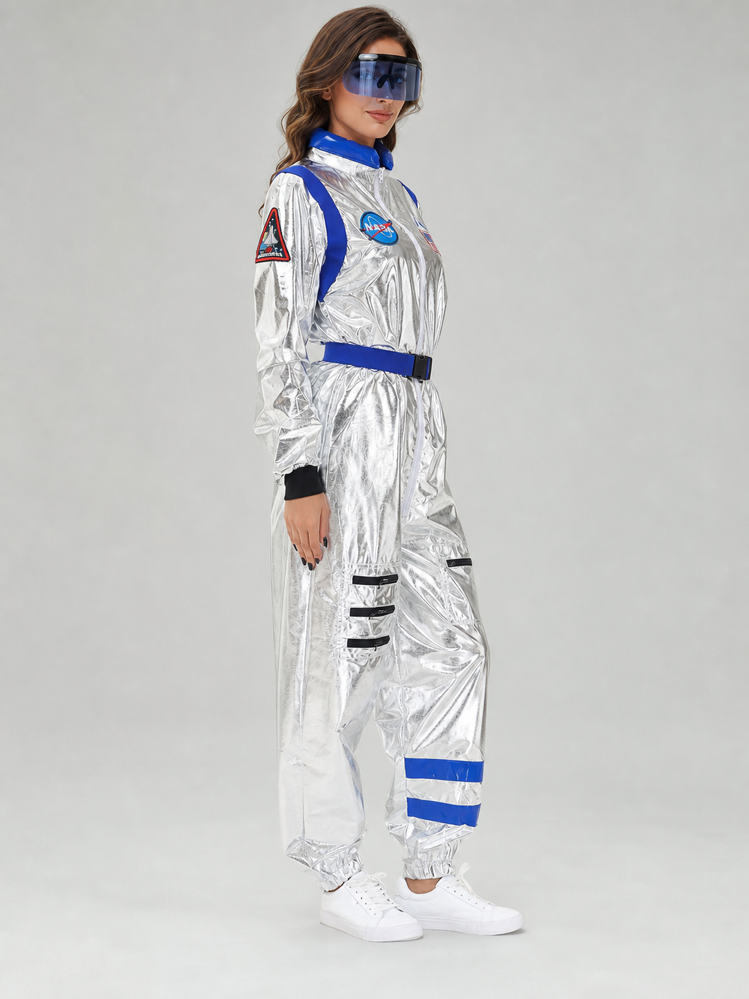 NASA Silver Astronaut Jumpsuit Costume