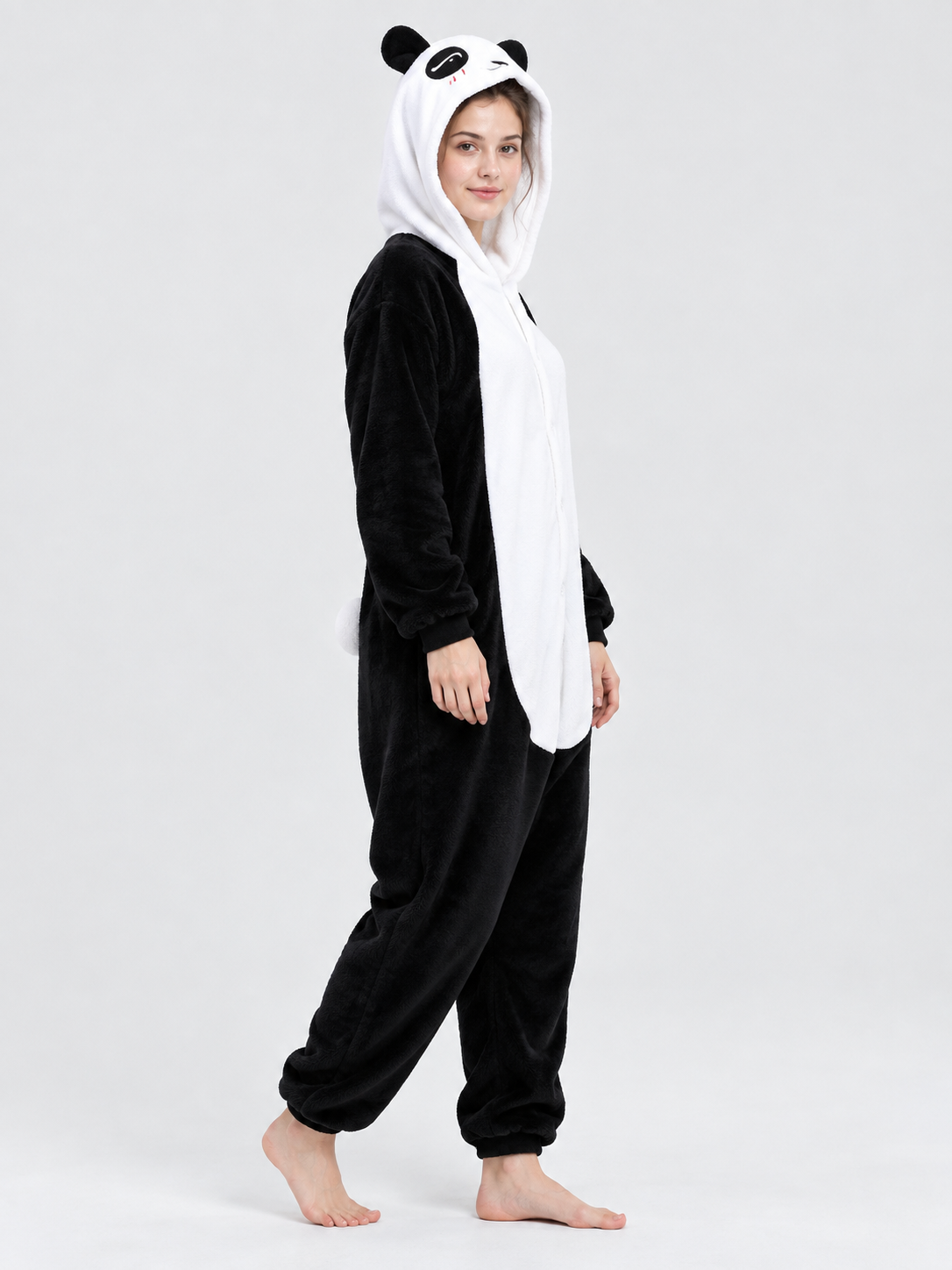 Panda Onesie Pajama with Hood and Ears