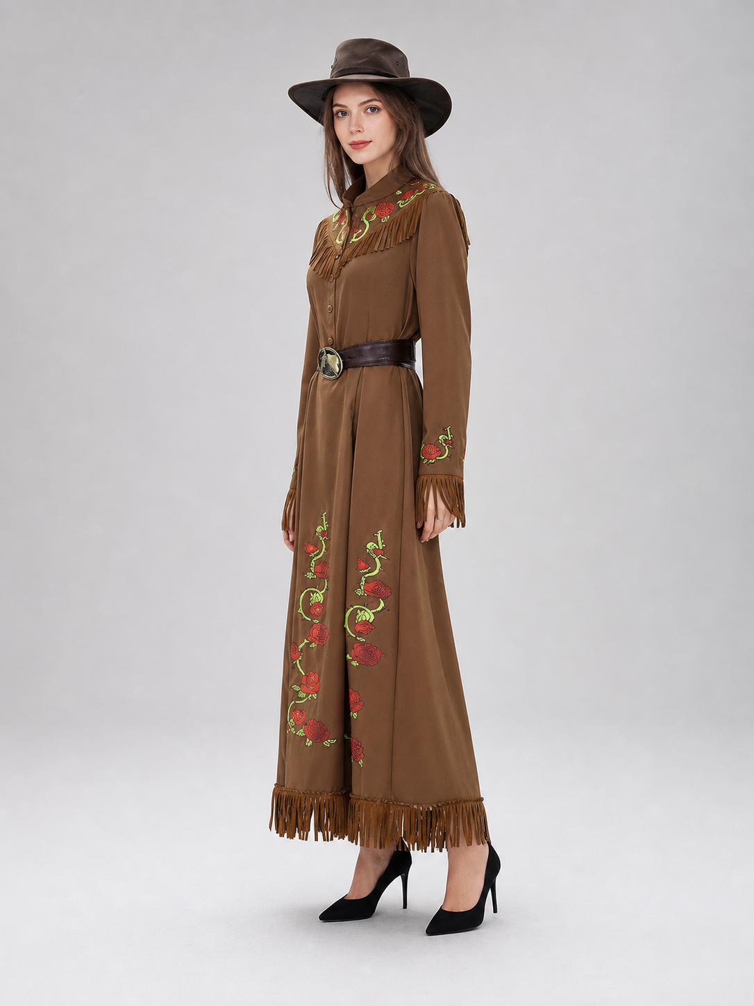 Western-style carnival dress with hat