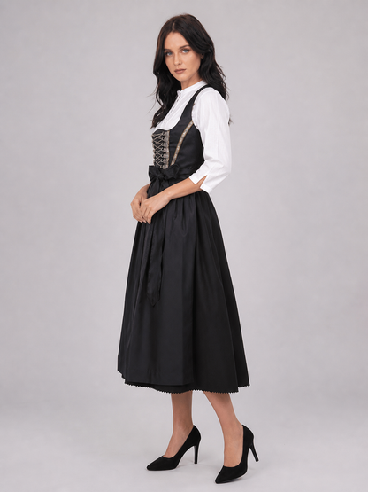 Historical Ethnic Dress with a Corset-Style Bodice