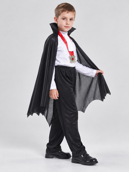 Children’s Vampire Costume with Medallion side view